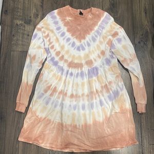 Tye dye Sweatshirt dress